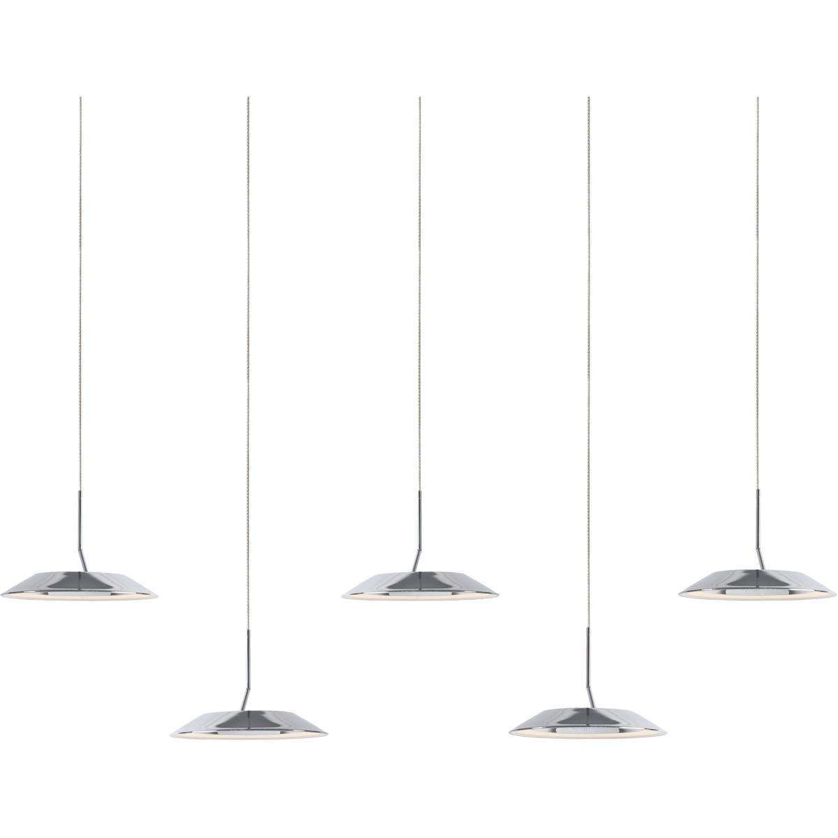 Koncept RYP-L5-SW-CRM Royyo LED 6.5 inch Chrome Pendant Ceiling Light